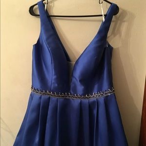Elizabeth K Formal Dress Navy Blue Size XXL